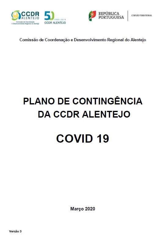 PLANO DE CONTINGÊNCIA DA CCDR ALENTEJO COVID 19