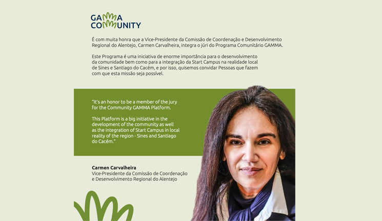 Carmen Carvalheira no júri Programa Comunitário GAMMA