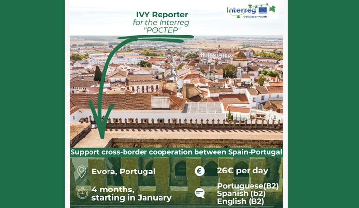CCDR Alentejo, I.P. abre vaga para um voluntário do Interreg Voluntee