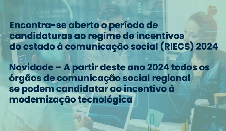 Encontra-se aberto o período de candidaturas ao regime de incentivos 