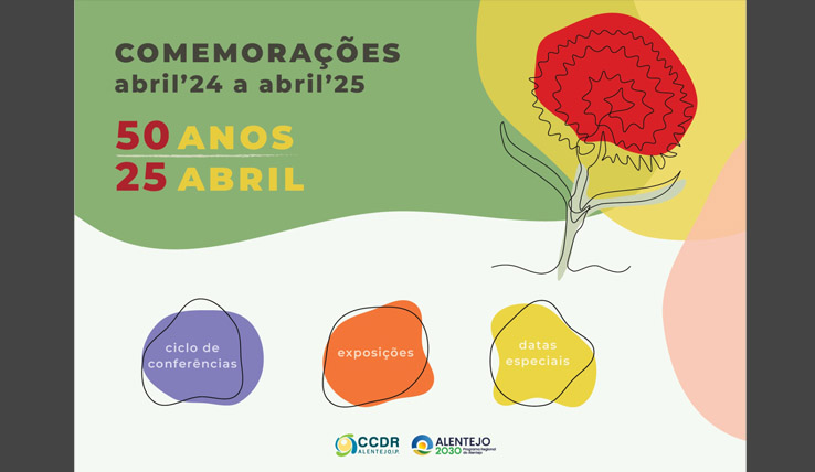 CCDR Alentejo, I.P. e Alentejo 2030 celebram os 50 Anos do 25 de Abril