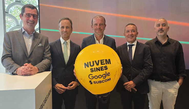 Roberto Grilo acompanha apresentação do cabo submarino Nuvem, já am